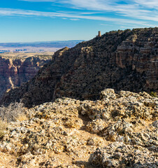The Palisades and Desert Watchtower From Navajo Point, Grand Canyon National Park, Arizona, USA