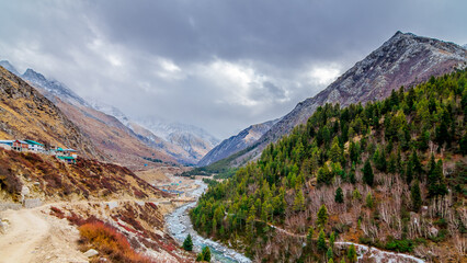 Chitkul or Chhitkul is the last village of India on the Indo Tibet border in in Kinnaur district of...