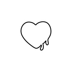 hand drawn heart doodle