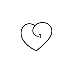 hand drawn heart doodle