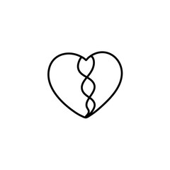 hand drawn heart doodle