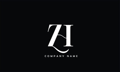ZH, HZ, Z, H  Abstract Letters Logo Monogram