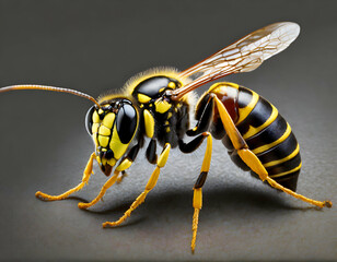 Wasps with transparent background 