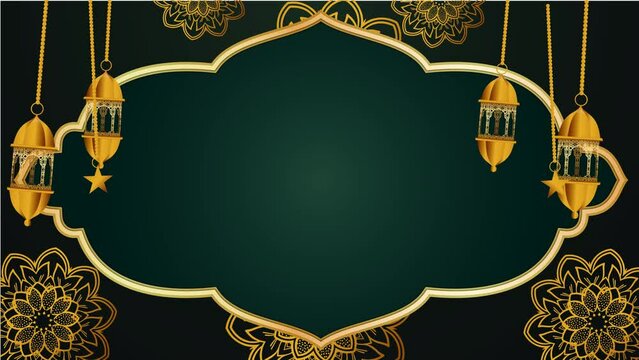 Islamic background animation. greeting ramadhan islamic, eid mubarak , Isra and Mi'raj celebration 