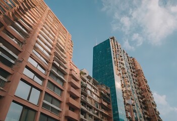 Obraz premium High rise residential building of public estate