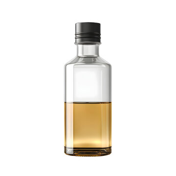 bottle of oil isolated on transparent background