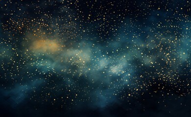 Fototapeta na wymiar Fireworks in the night sky as a background. 