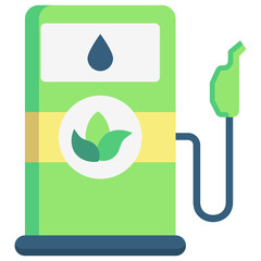 Biofuel multi color icon, related to renewable energy, green energy. use for web, digital and app development