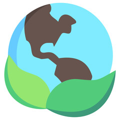Eco Friendly multi color icon, related to renewable energy, green energy. use for web, digital and app development