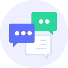 discussion talk communications modern icon clipart illustration