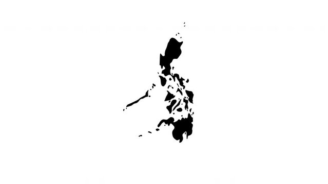 animated video of the Philippines map icon