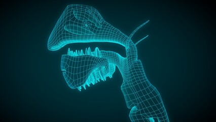 Human Concha nasal, oral cavity, Pharynx 3D illustration