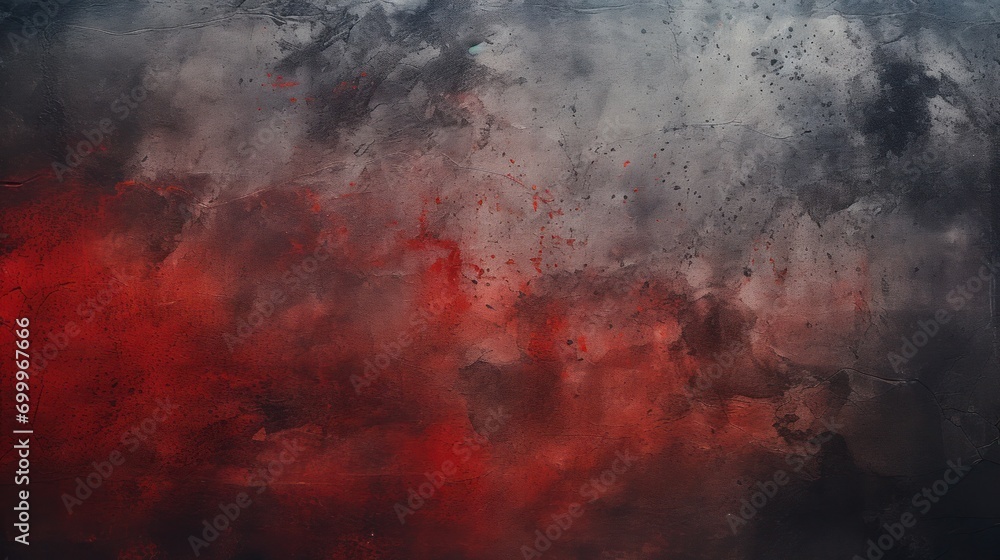 Poster abstract red and grey textured background with gradient. artistic backdrop.