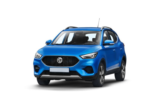 2023 MG ZS SUV, Slight Left Front View on Transparent Background