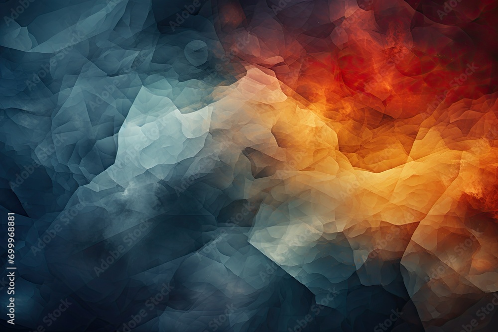 Aufkleber Bright, multicolored abstraction techniques using various methods, background, Illustration for cover, interior design, AI generative.