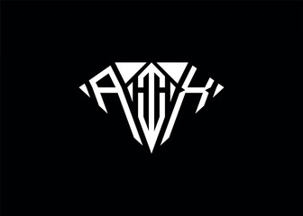 Obraz premium Modern letter A I X diamond shape logo And initial monogram A I X letter logo vector template