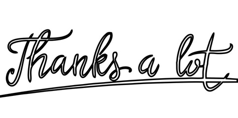 thank you of lettering