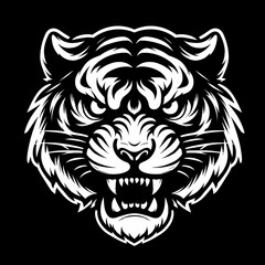 Tiger black and white