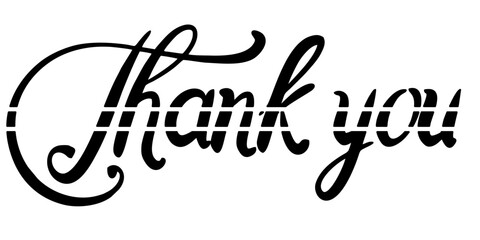 thank you of lettering