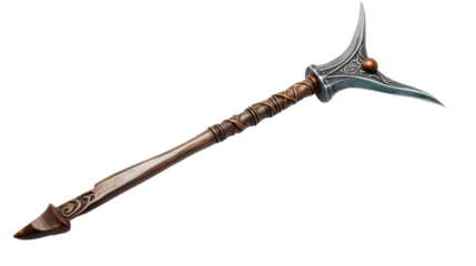 Harpoon isolated on white or transparent background