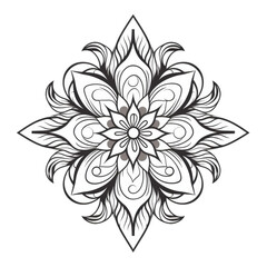 Tattoo design isolated on white or transparent background