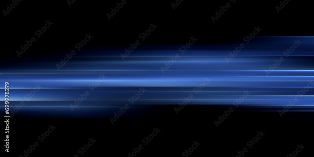 Poster modern abstract blue high-speed light effect. technology futuristic dynamic motion. movement pattern