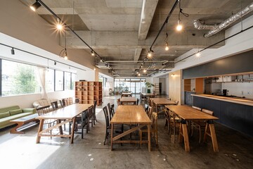 イベントスペース兼カフェの内観