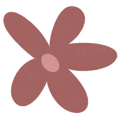 Hand drawn flower icon. Flower elements. Flat design illustrations for card, book, and presentation ornaments or decoration.