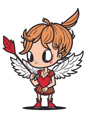a cute Incorporate Cupids arrow, svg  generative AI 124