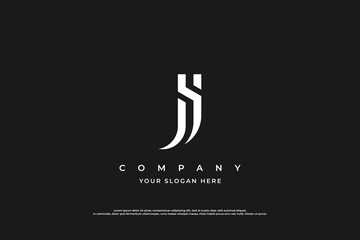 Letter SJ or JS Logo Design