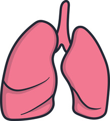 Clip Art Human Lungs