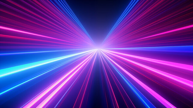 abstract speed neon lines background