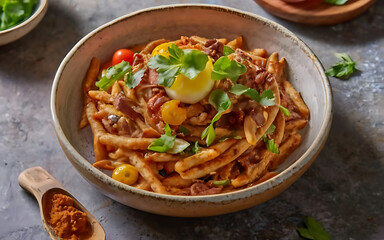 Capture the essence of Mujadara in a mouthwatering food photography shot