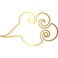 Golden Chinese Cloud