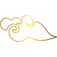 Golden Chinese Cloud