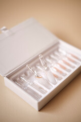 Ampoules in a box