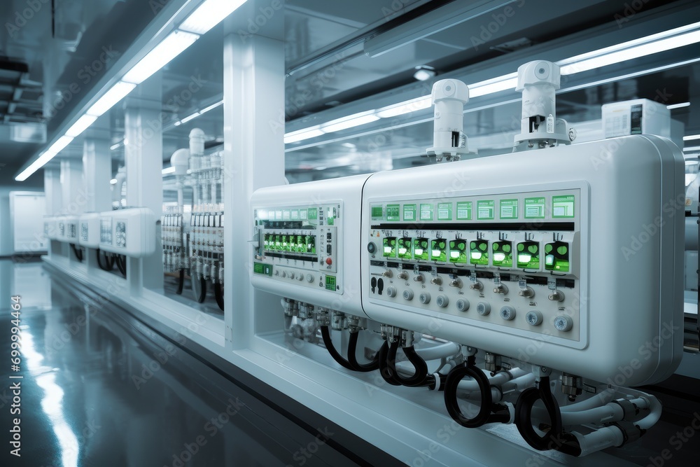 Aufkleber Energy consumption control system energy, Consumption control platform. Generative AI.