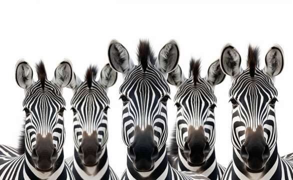 
Realistic photo of a group of zebras