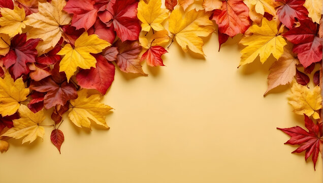 Autumn leaves background images, Fall foliage stock photos, Seasonal leaves copy space, White background with autumn leaves, Nature theme with copy space, Autumnal foliage visuals
