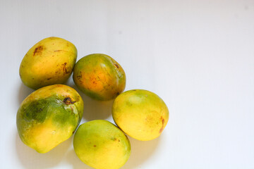 Fresh yellow mango fruit 