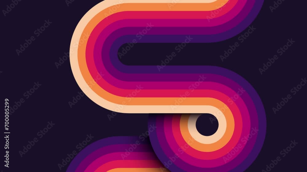 Poster motion graphics animated abstract stripes geometric texture concept background
