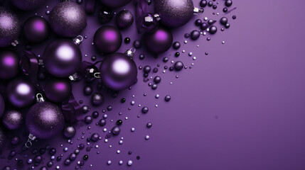 A christmas background made of violet with black