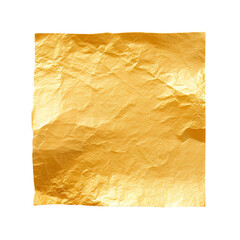 Piece of golden paper isolated on transparent background Remove png, Clipping Path, pen tool