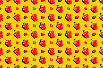 Vivid Bell Peppers Pattern