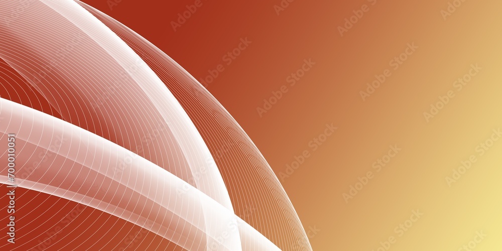 Poster orange abstract background with smooth waves