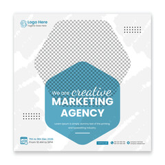 Digital Marketing Agency Corporate Social media post design template for digital marketing business profile