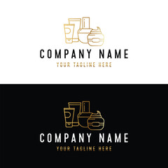 Bath product logo, body product outline logo