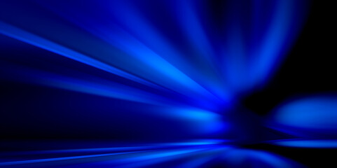 background with blue rays, abstract dynamic blue background