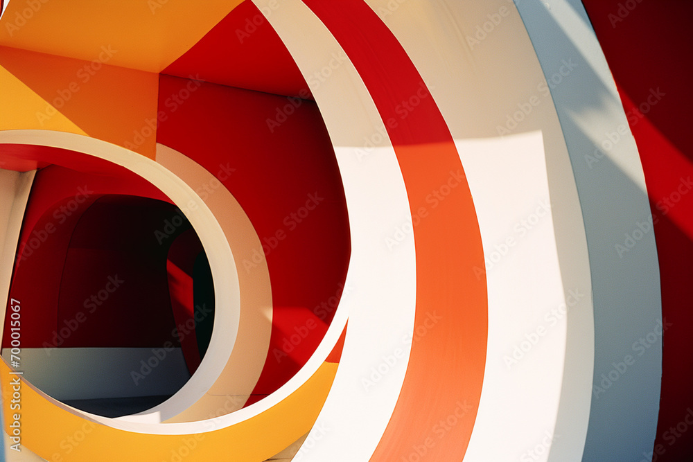 Aufkleber an abstract representation of competitive spirit, with bold lines and shapes symbolizing the inner d
