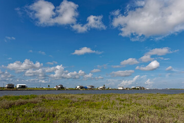 The small Town of Sargent spread along the intracoastal waterway in the south of Texas on the Gulf Coast.